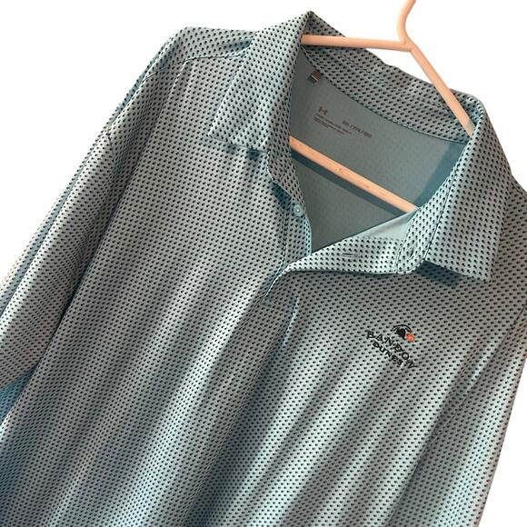 Bandon Dunes Golf Polo Shirt Men's 2XL XXL Blue White Striped Performance - Picture 3 of 5